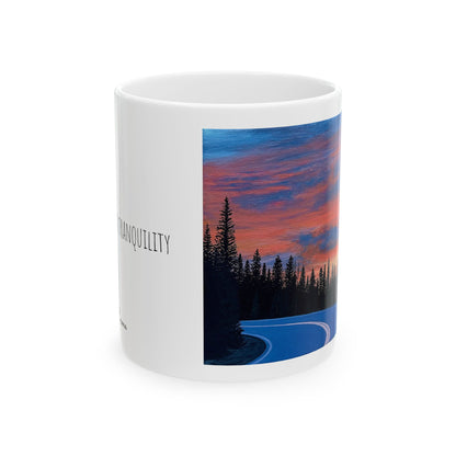 “road to tranquility” Ceramic Mug, 11oz