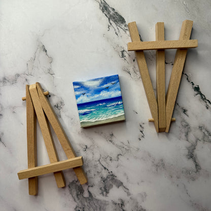 mini seascape with easel