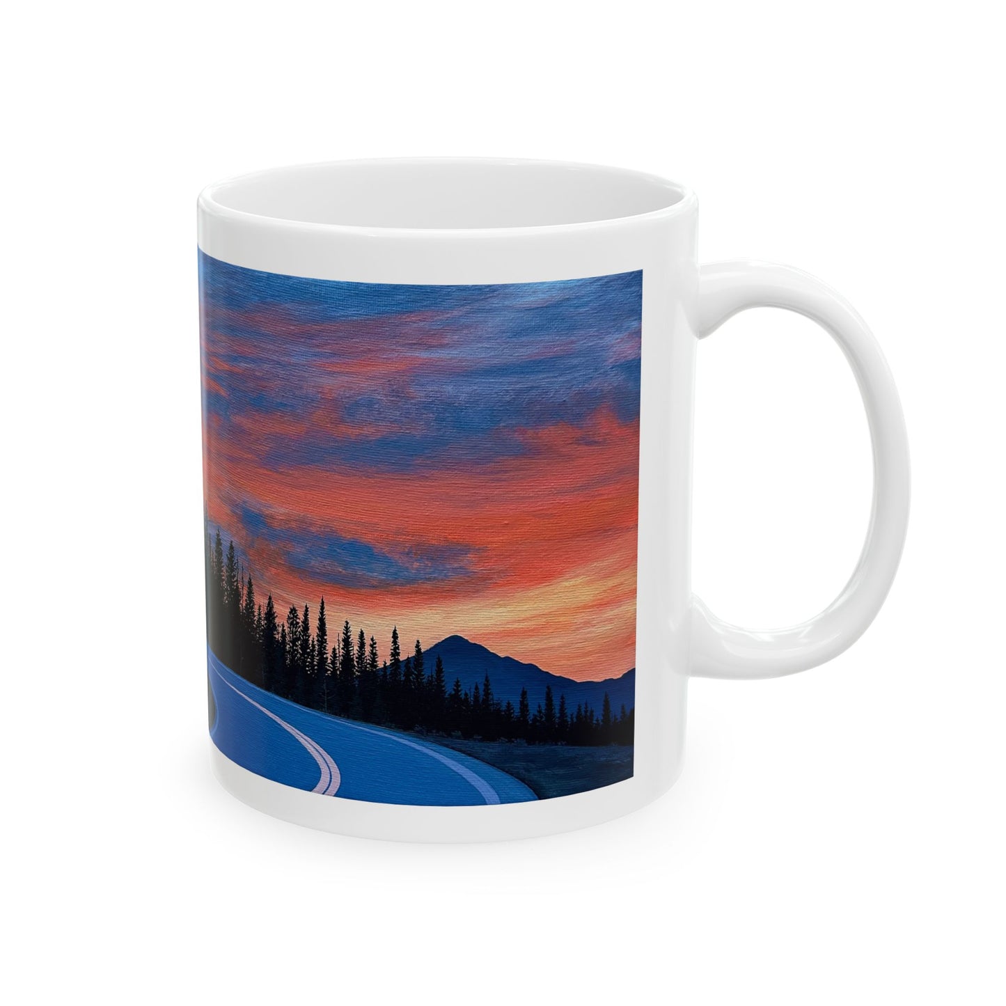 “road to tranquility” Ceramic Mug, 11oz