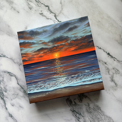 orange seascape sunset