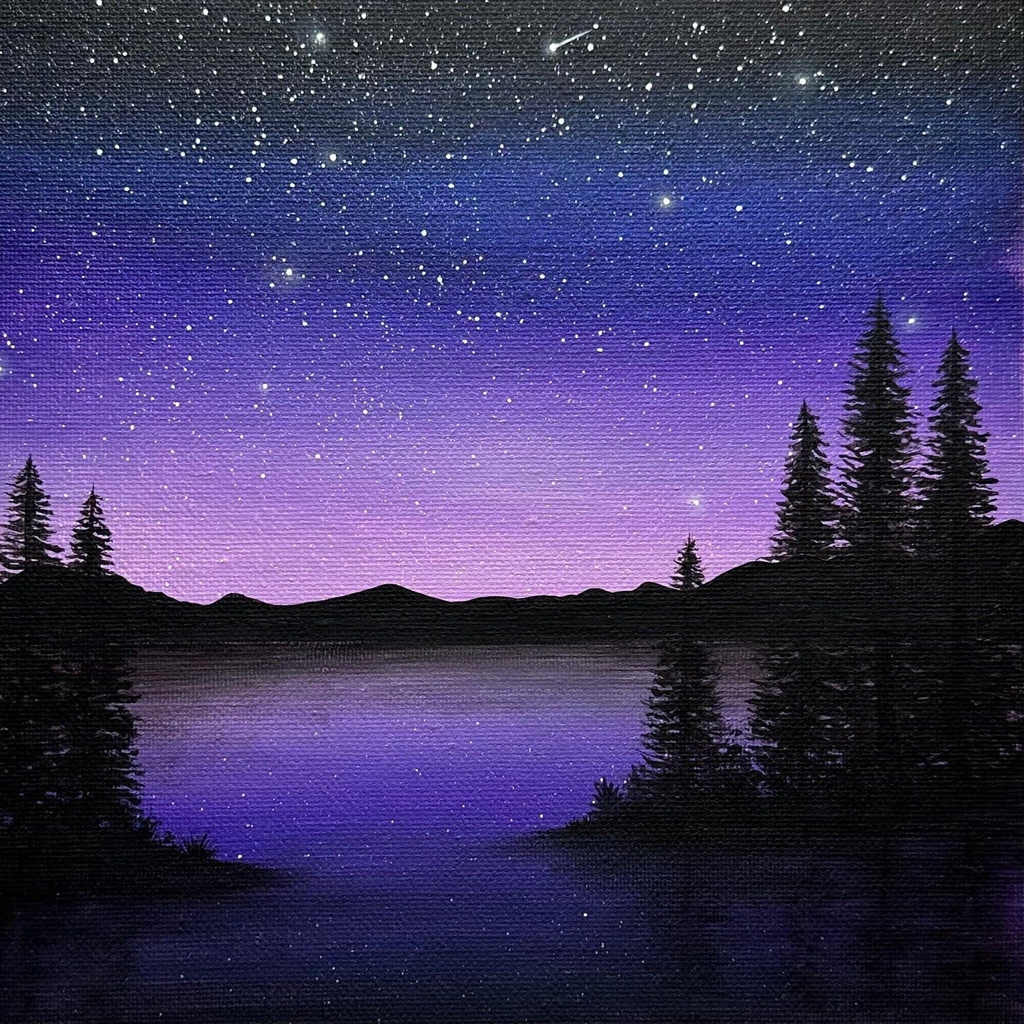 starry purple night