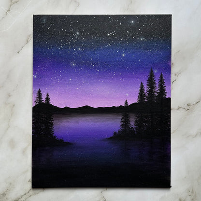 starry purple night