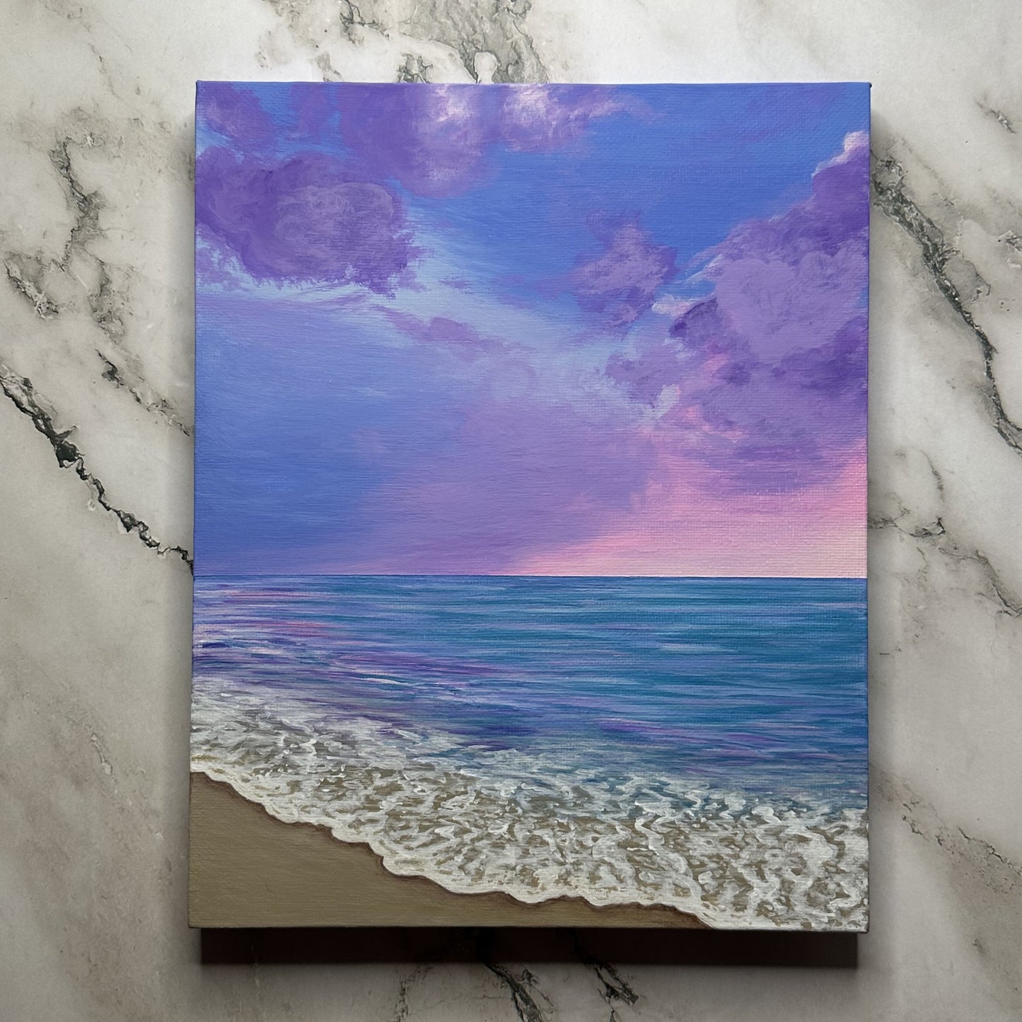 seascape sunset painting